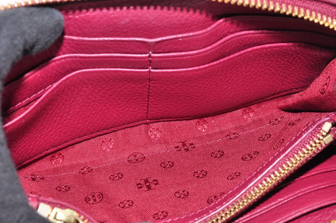 美品　Tory Burch　トリーバーチ　財布　レディース　長財布　レッド