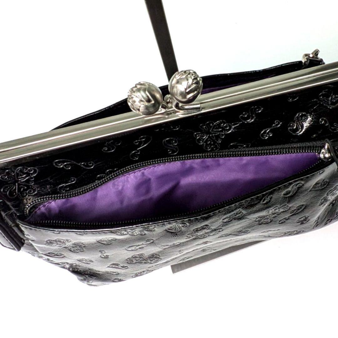 ANNA SUI アナスイ がま口 ショルダーバッグ チャーム エナメル