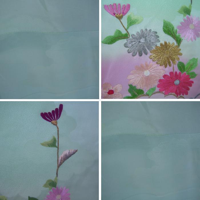 【振袖】振袖　成人式　黄緑色　菊　百花