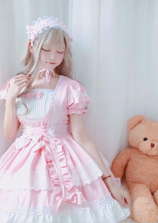 メルカリ Lサイズ ピンク ゴスロリ ゆめかわいい レディース フリル ワンピース ひざ丈ワンピース 5 000 中古や未使用のフリマ メルカリ Lサイズ ピンク ゴスロリ ゆめかわいい レディース フリル ワンピース ひざ丈ワンピース 5 000 中古や未使用のフリマ