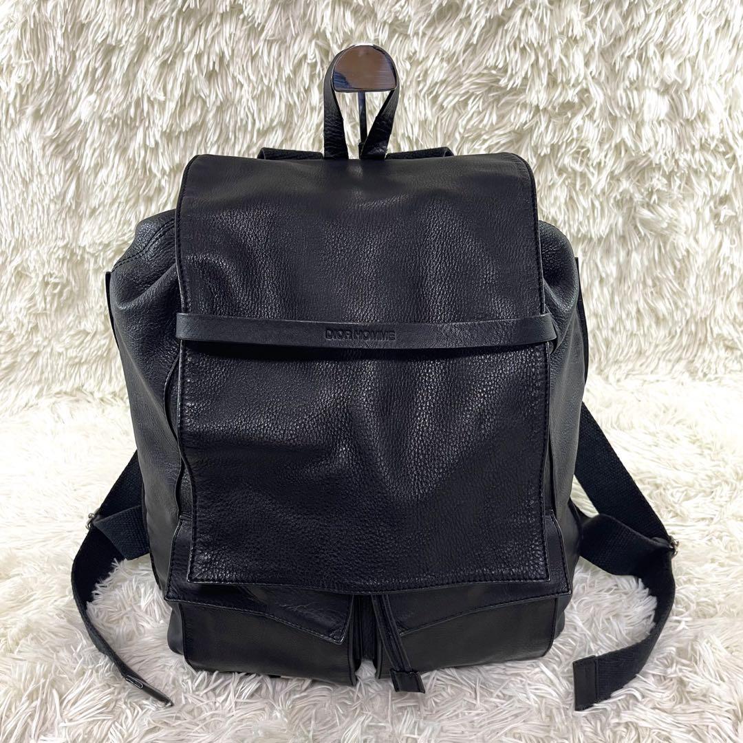 Dior Homme バックパック オールレザー 本革   ロゴ型押し