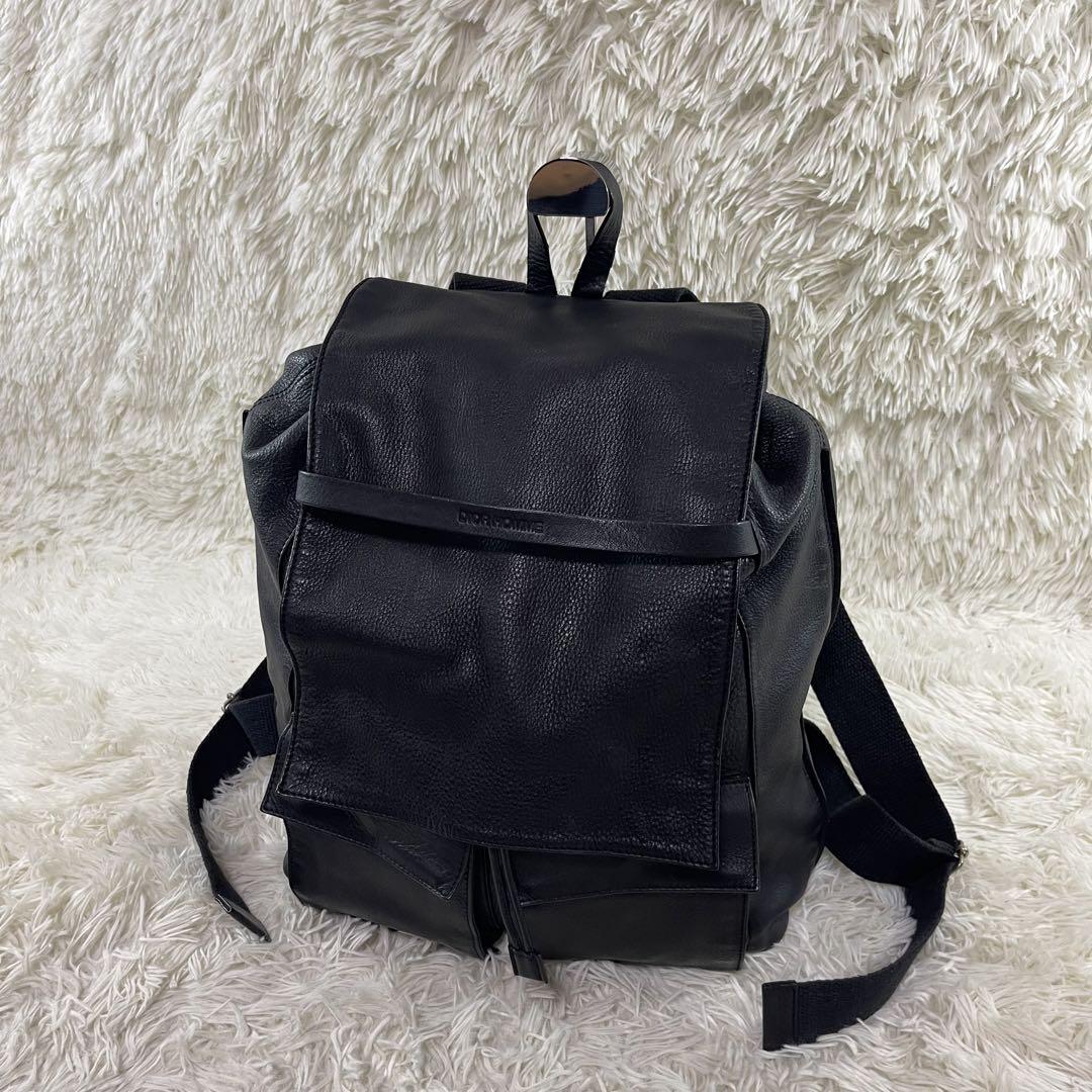 Dior Homme バックパック オールレザー 本革   ロゴ型押し