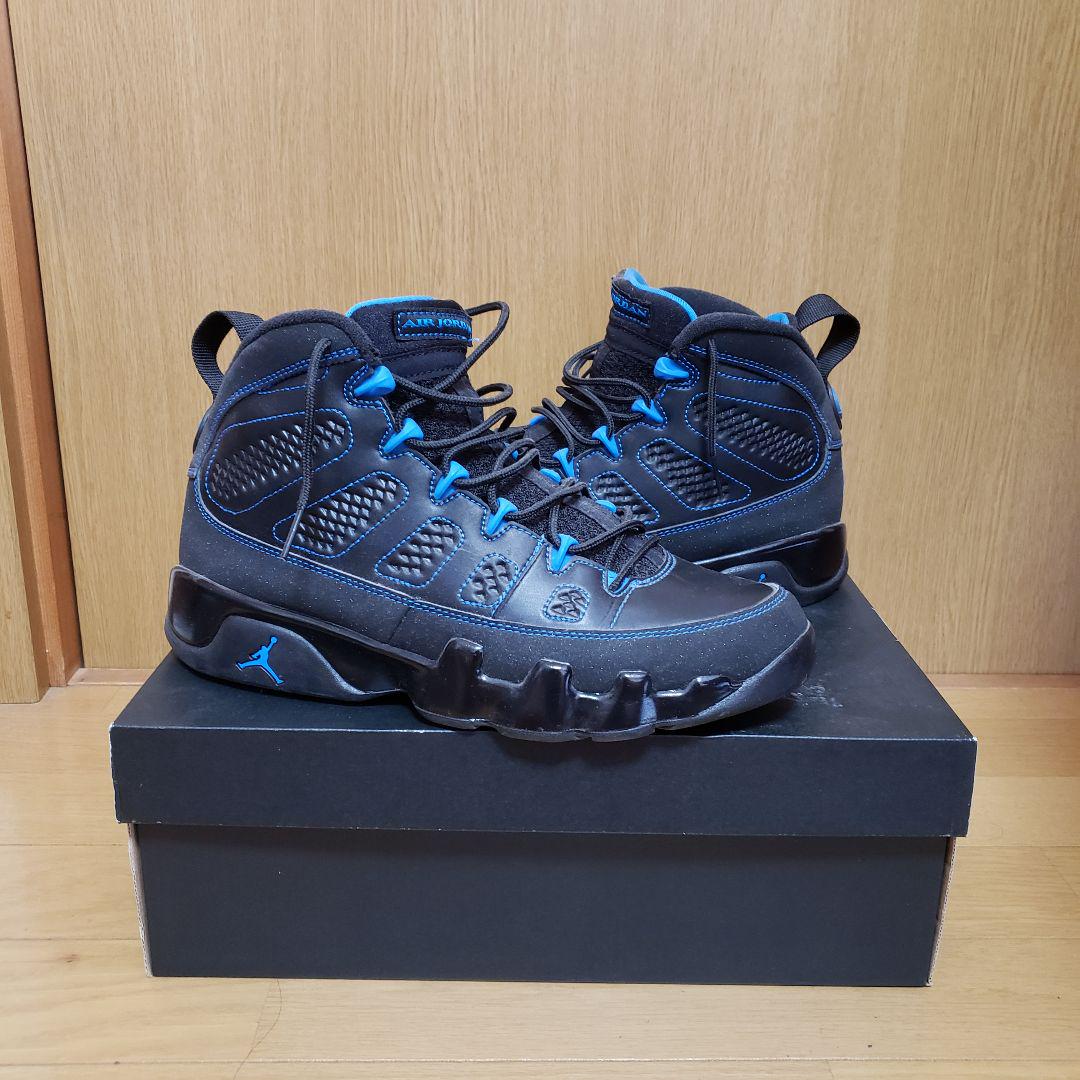 nike air jordan 9 black bottom us8,5