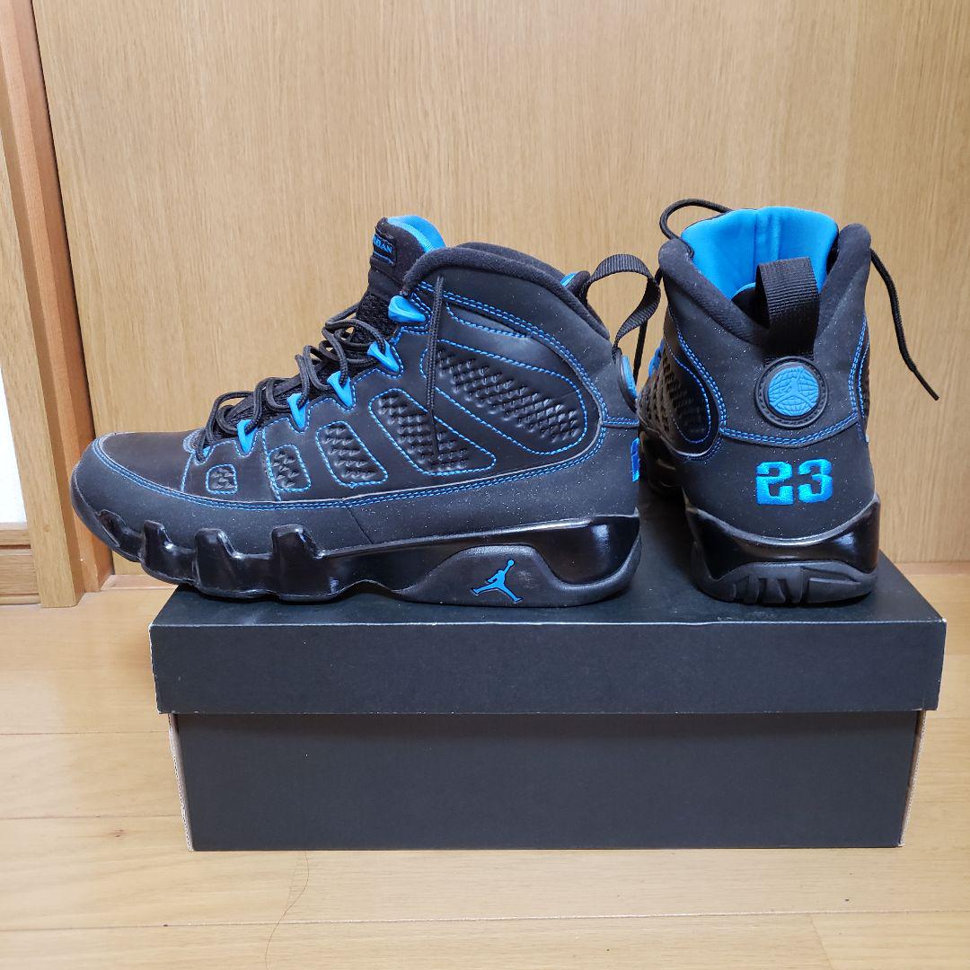 nike air jordan 9 black bottom us8,5