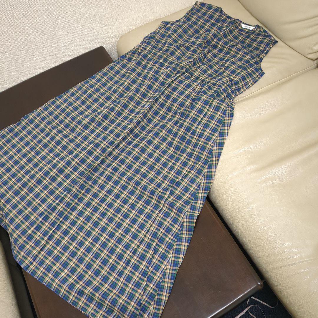 Gymphlex ジムフレックス 新品チェックロングワンピース