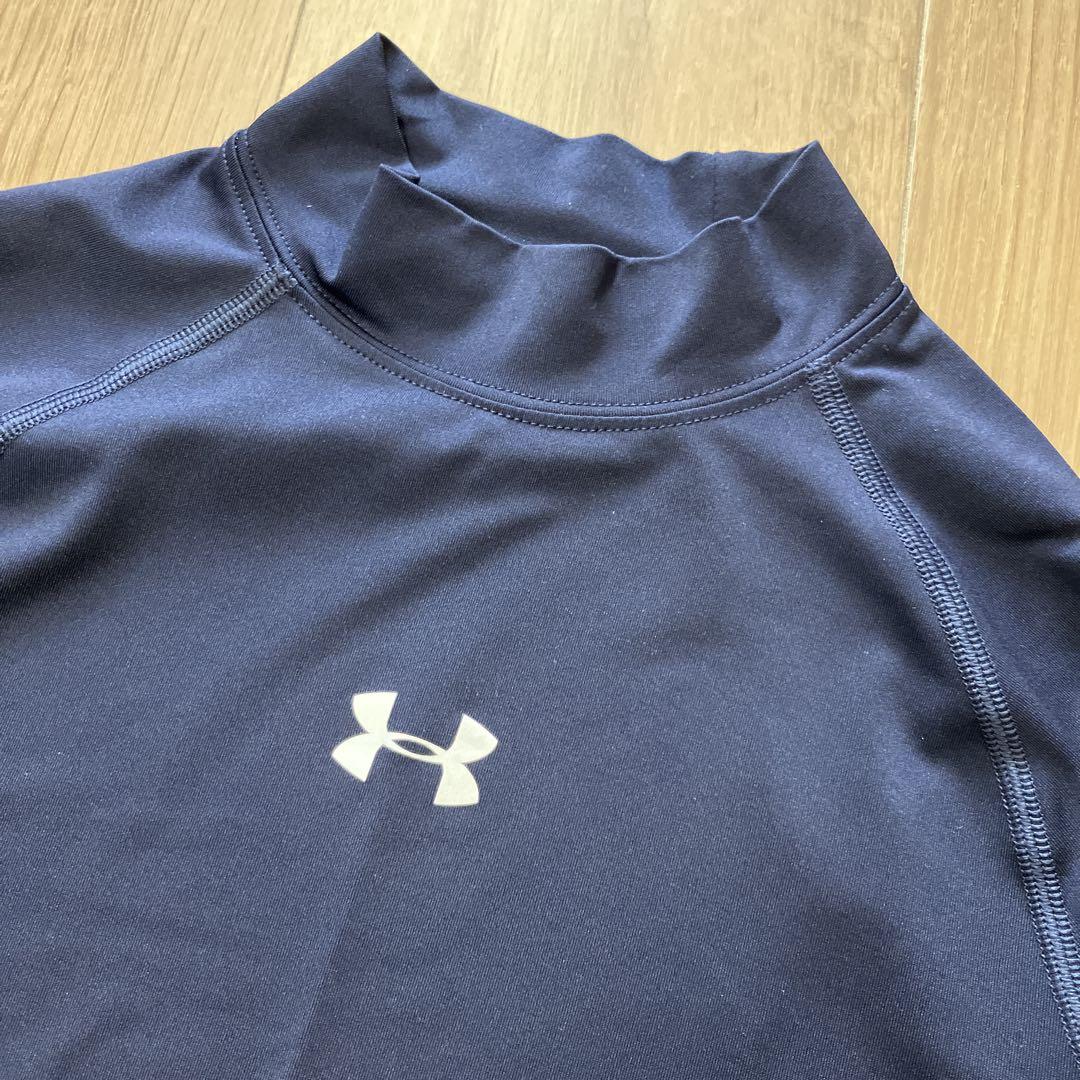 3着 Under Armour アンダーシャツ YXL ネイビー UNDER ARMOUR ハイネックアンダーシャツ YXL ネイビー - メルカリ
