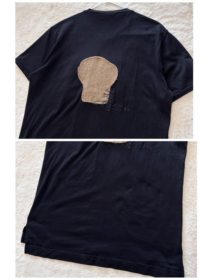 【極美品】ヴィヴィアンウエストウッド　Tシャツ　スカル　オーブ刺繍　ブラック　M