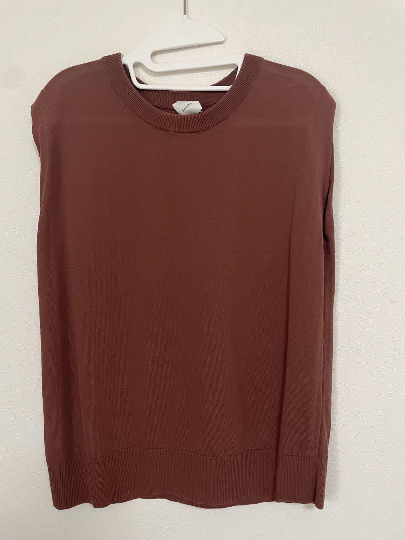 Spick &span アイスコットンスリーブレスプルオーバー