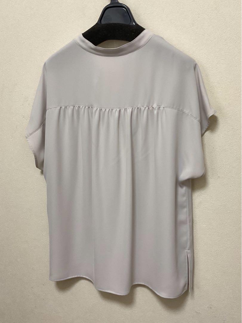 大きいサイズ 23区 スキッパージョーゼットブラウス(自由区ICB