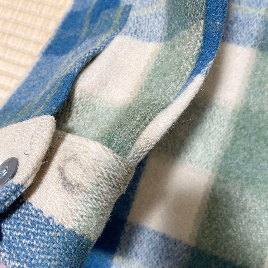 グリーン woolrich auralee ベルベルジン 6Rx3b-m17928743785 シャツジャケット ウールリッチ ップ・ボタ