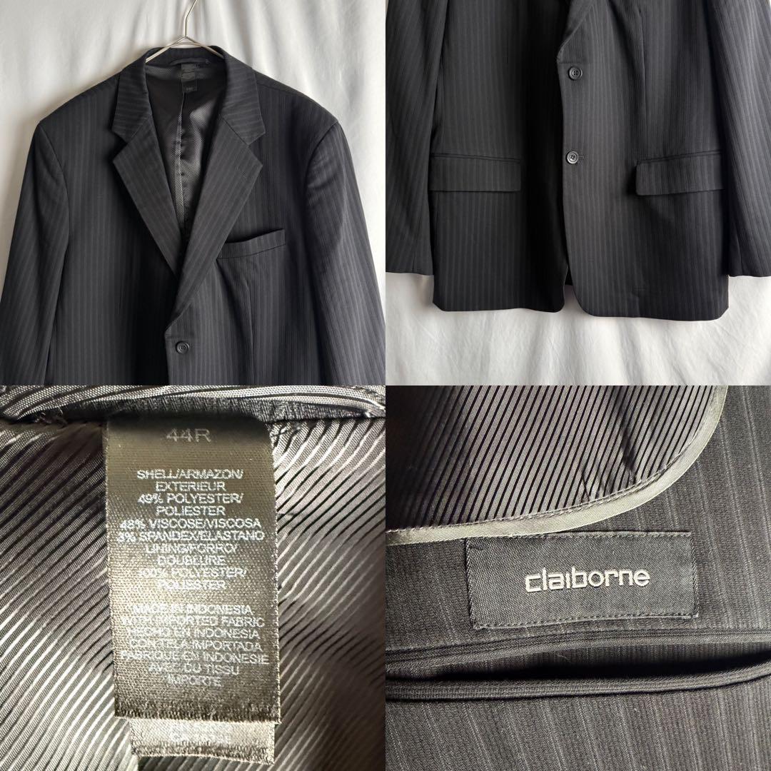 最高品質の Claiborne 00s レーヨン メルカリ - 44R スーツ ポリエステル スーツ