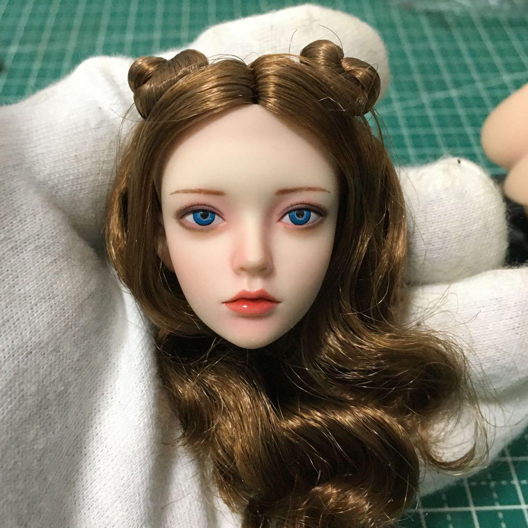 B284 1/6 フィギュア用 ヘッド 植毛タイプ アクセサリー 交換用