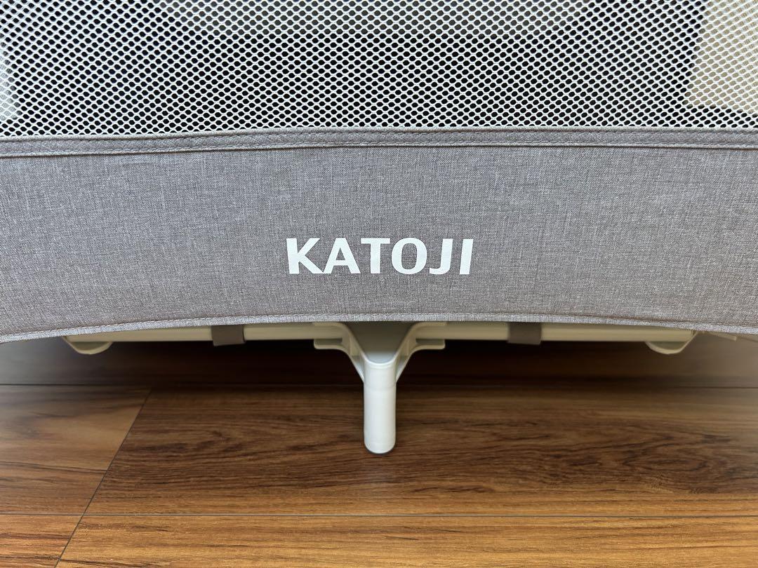 KATOJI ベビーベット　赤ちゃん　折りたたみ　ポータブルベビーベット