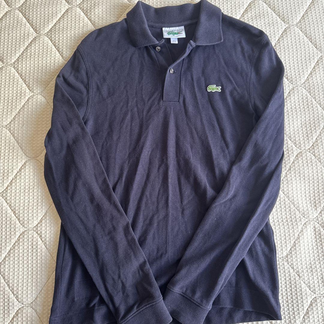 LACOSTE ダークグレー ポロシャツ US Lサイズ LACOSTE ダークグレー ポロシャツ US Lサイズ