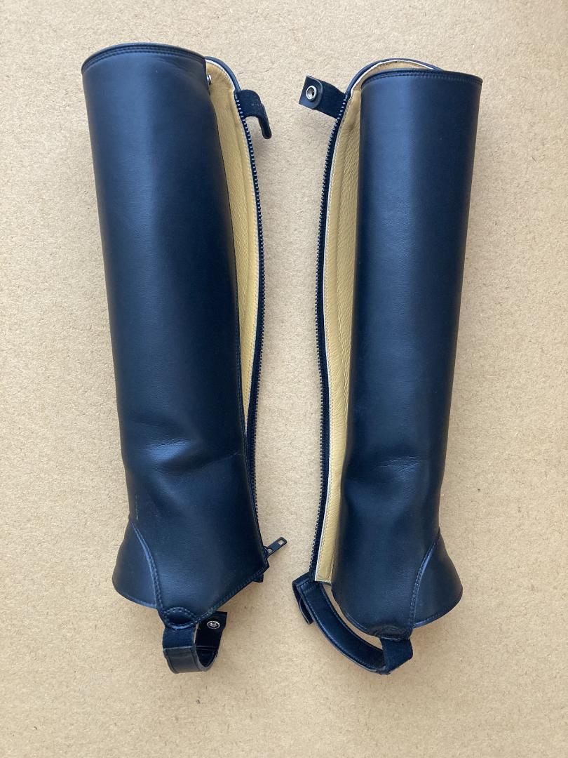 【連休特価！】ソメス 乗馬用チャップス (男性用 STR-LG, S/LONG)