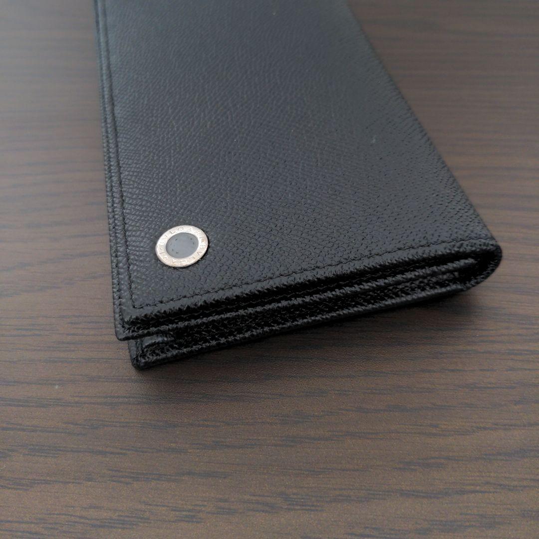 BVLGARI ブラックレザー 長財布 BVLGARI ブラックレザー 長財布