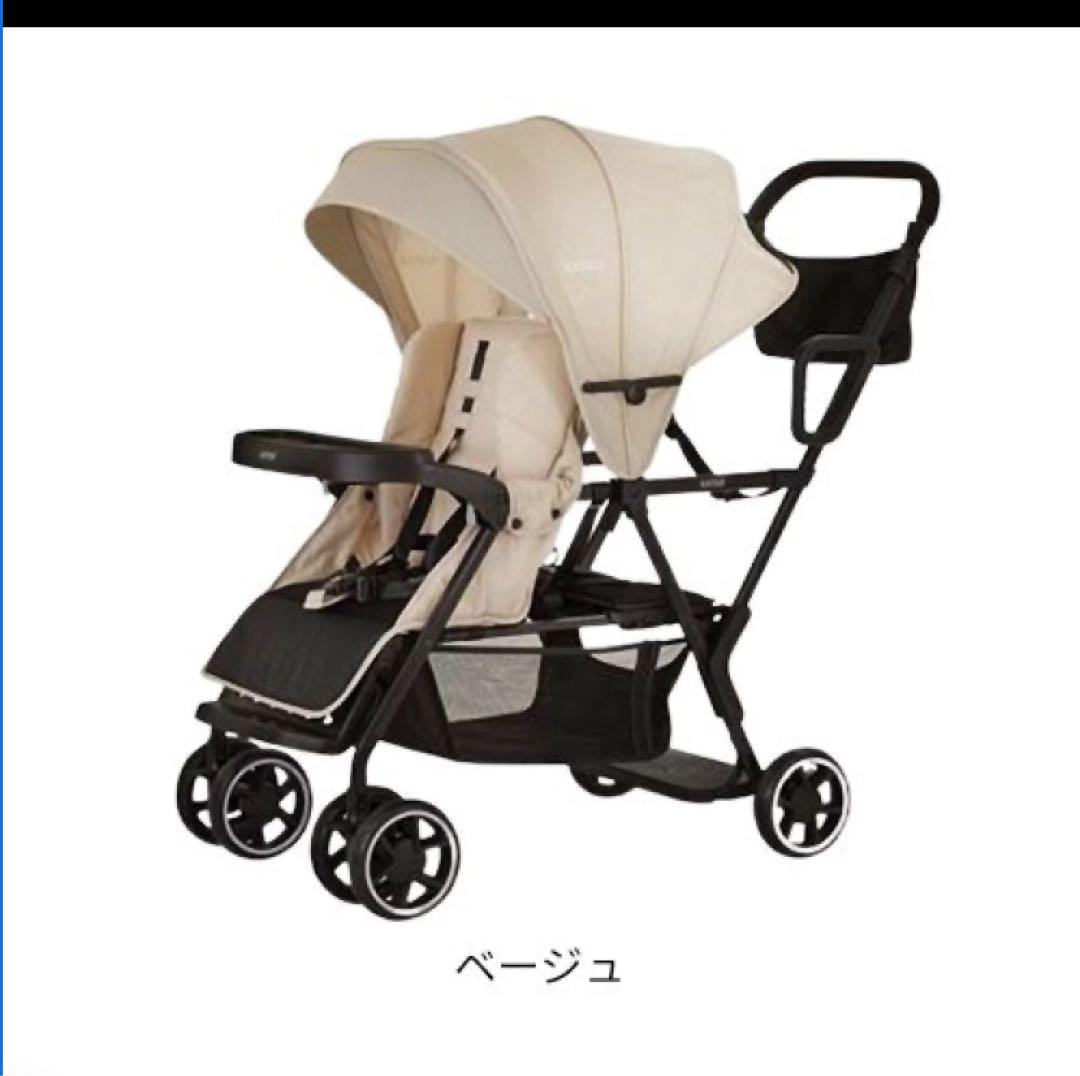 KATOJI カトージ 2人でゴー ベージュ 2人乗りベビーカー