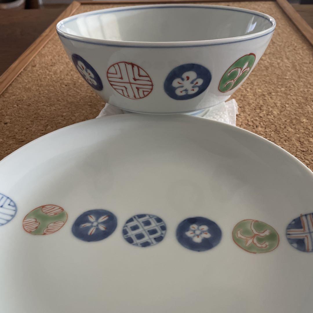 福珠窯　ラーメン鉢と皿のセット