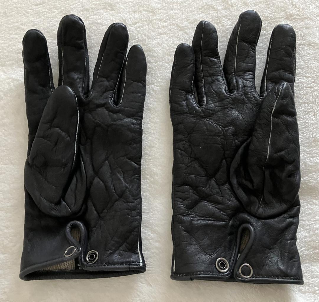 本革 カシミア グローブ Sen PAINT BLACK＆WHITE 5Days