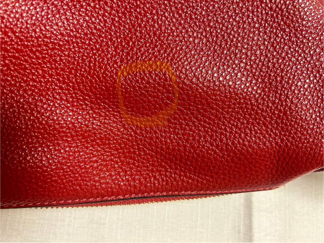 コーチ　COACH 赤 レザー ボディバッグ ウエストポーチ【送料込】
