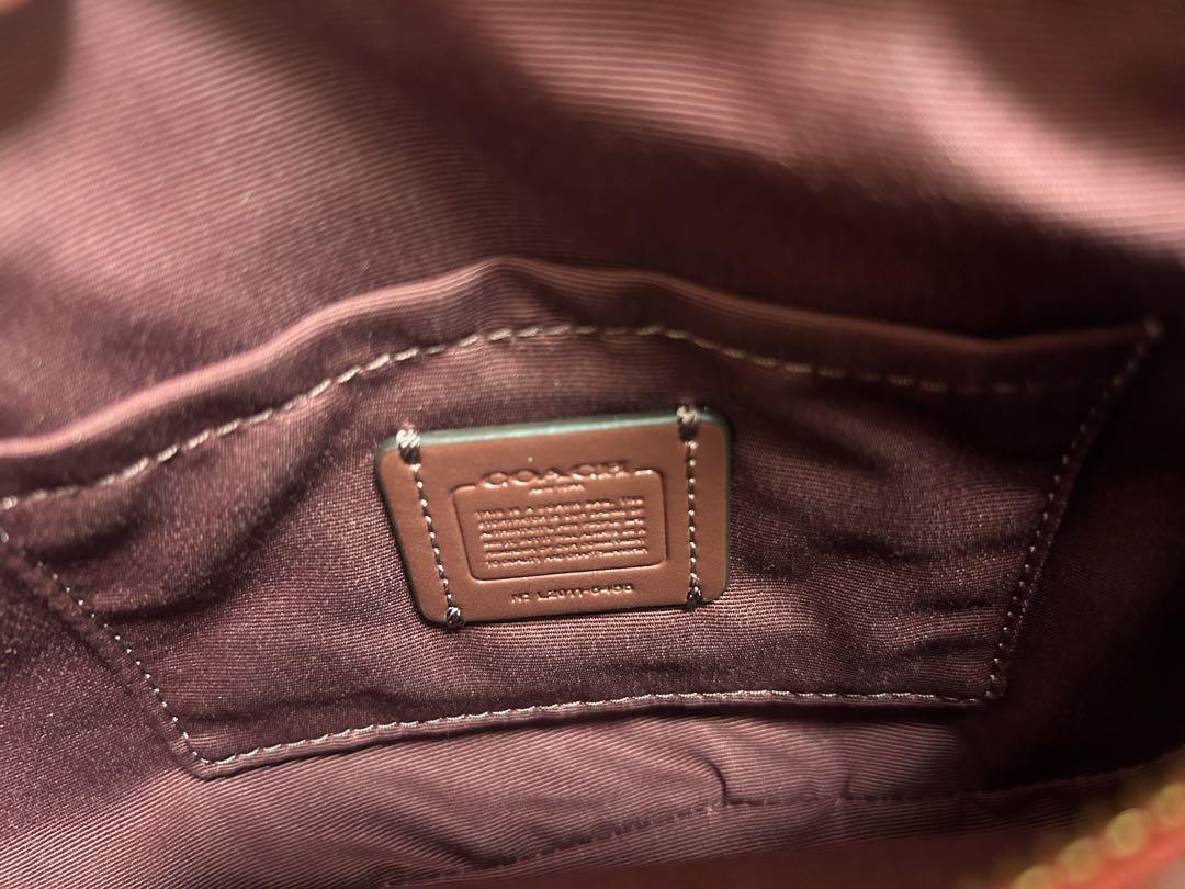 コーチ　COACH 赤 レザー ボディバッグ ウエストポーチ【送料込】