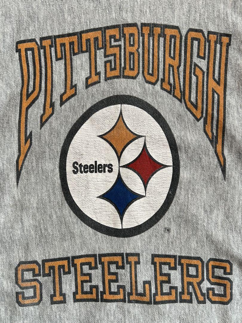ヴィンテージ　NFL steelers LOGO7 スウェット　グレー