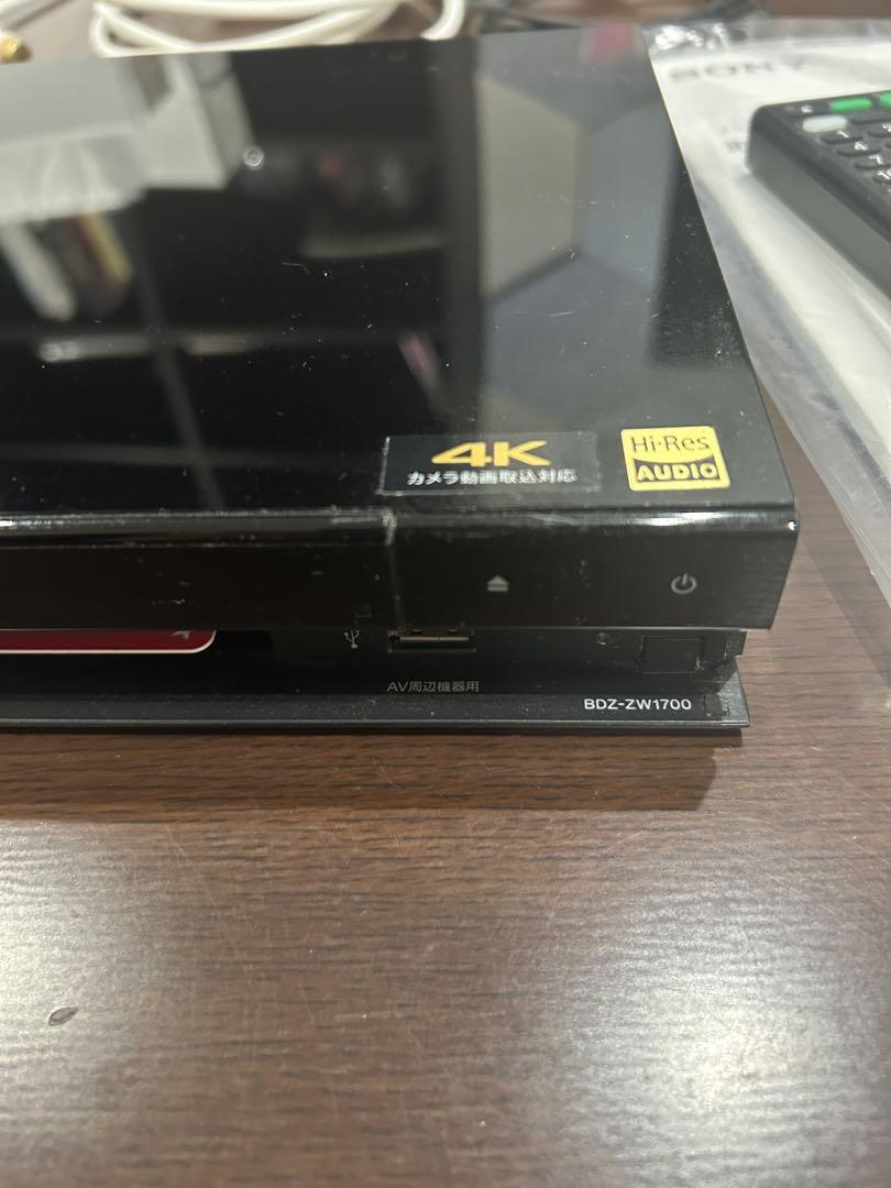 ソニー 1TB ブルーレイレコーダー BDZ-ZW1700 動作確認済