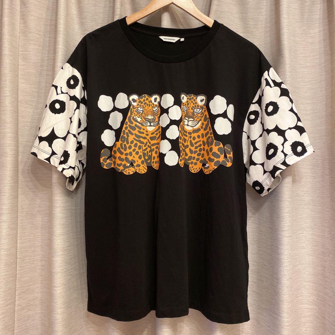 マリメッコmarimekko Tシャツ トラ柄 kaksoset カクソセット