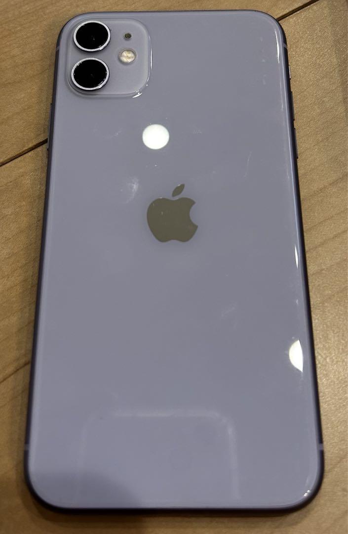 iPhone11 64GB パープル simロックあり レンズ割れ 画像3
