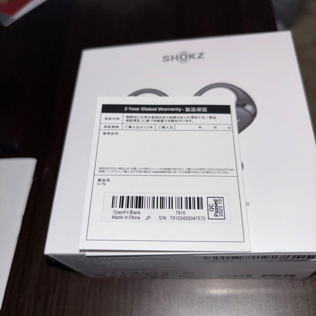 Shokz OpenFit ワイヤレスイヤホン