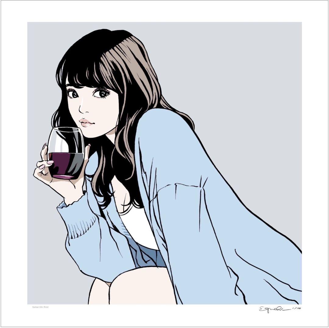 江口寿史エディションサイン入り版画「rouge」 江口寿史エディションサイン入り版画「rouge」 - メルカリ