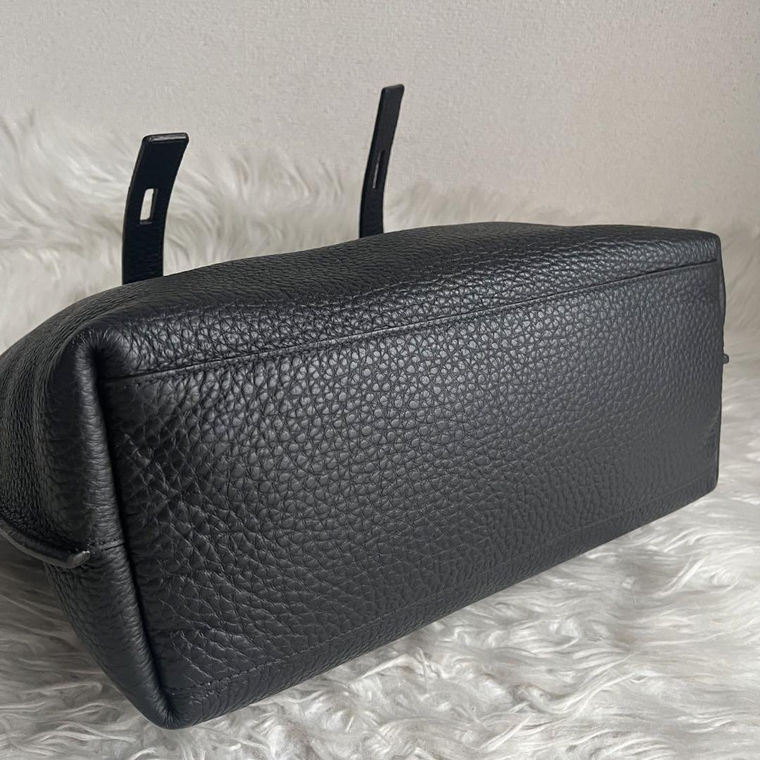 ✨️未使用級✨️ FURLA ジョーヴェ　 トートバッグ ブラック レザー ロゴ
