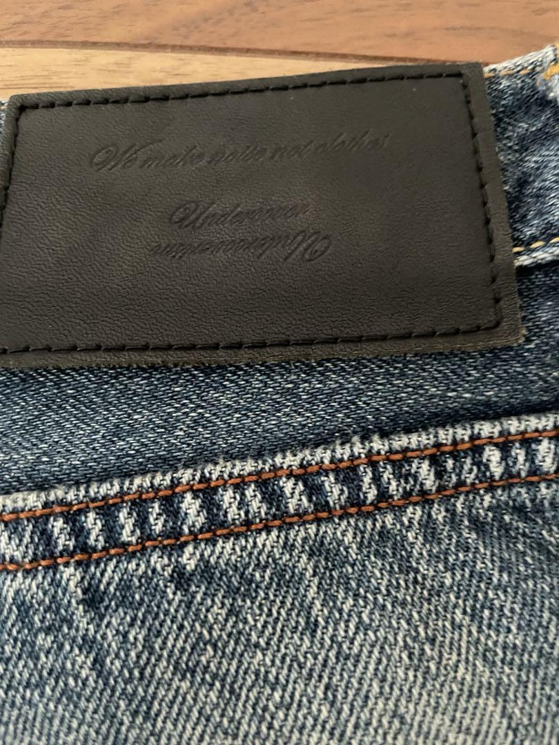 undercover ダメージ加工 ストレートデニム