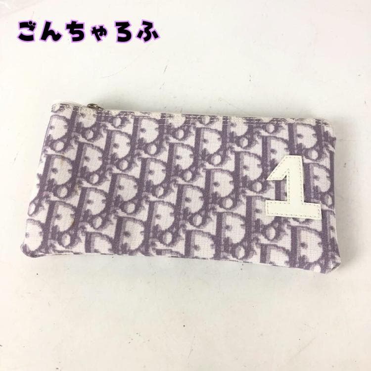 Christian Dior クリスチャン・ディオール トロッター柄 ポーチ