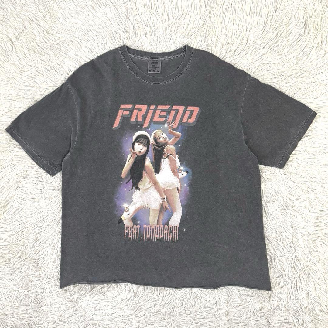 希少 重盛さと美 FRIEND(feat.友達) 記念Tシャツ XLサイズ 短丈