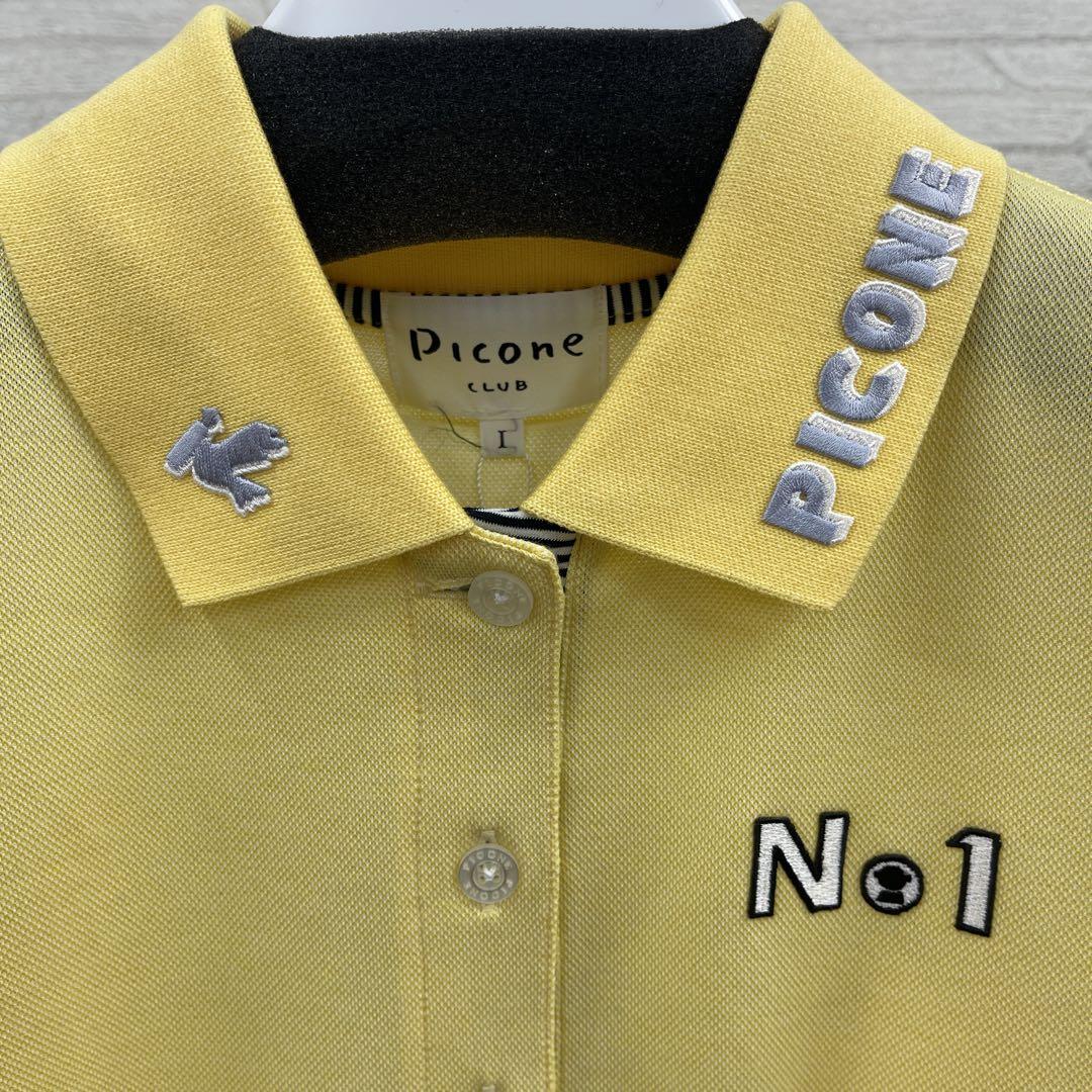 Picone ポロシャツ L イエロー刺繍 Picone ポロシャツ L イエロー刺繍 - メルカリ