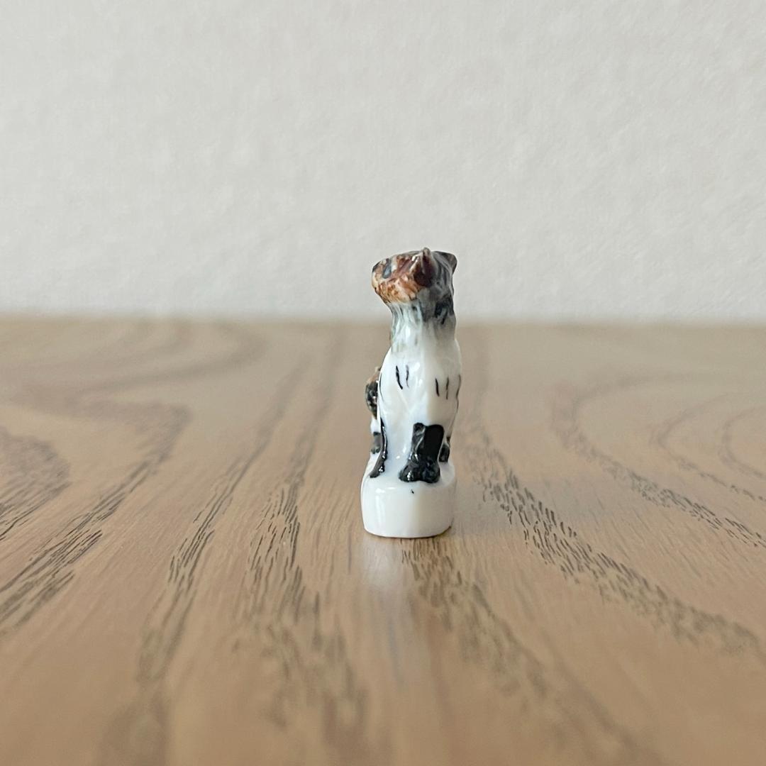 フェーヴ シャム猫の親子 フランス フェーブ ミニチュア陶器 f