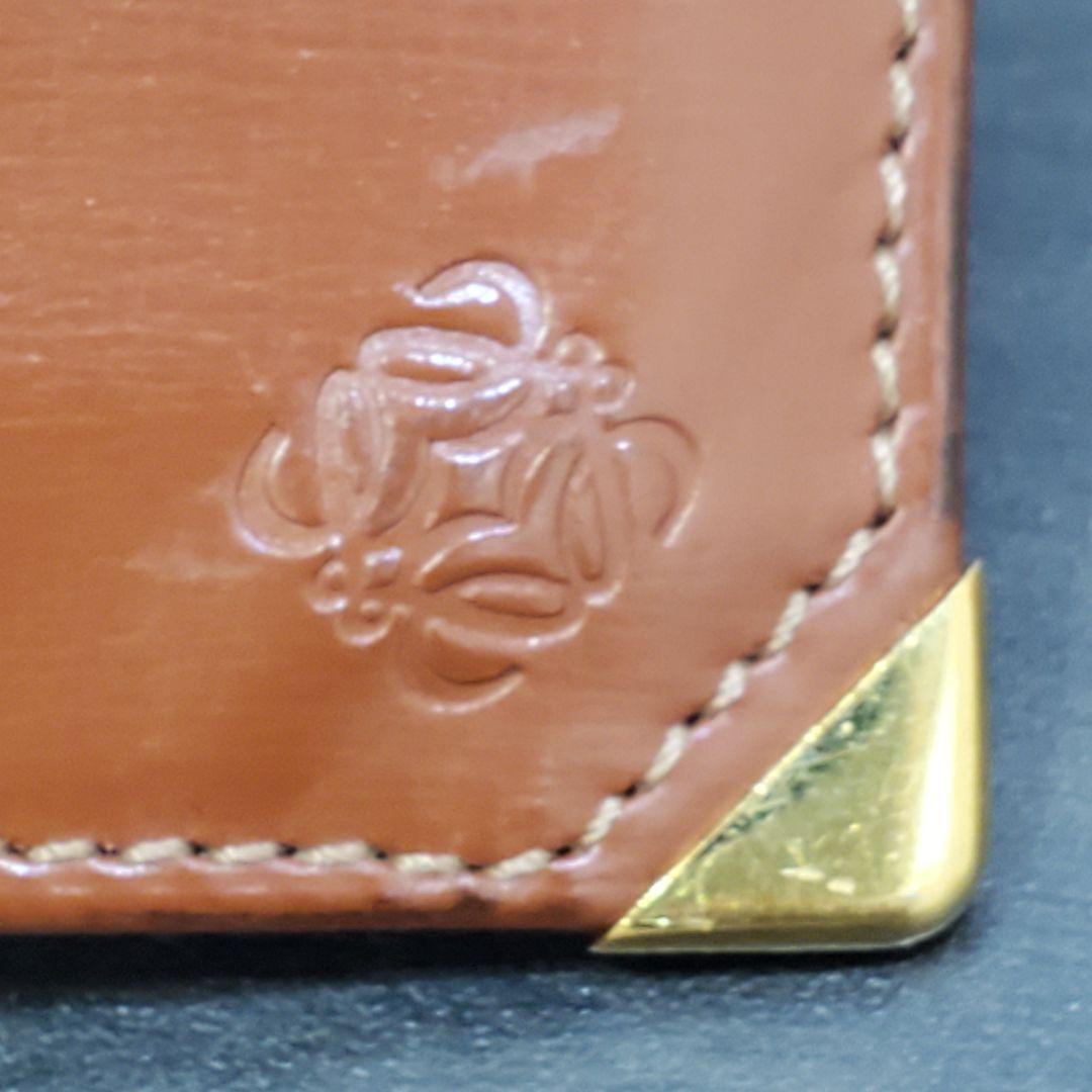 希少ヴィンテージ　ロエベ LOEWE オープン プレーンカードケース　名刺入れ