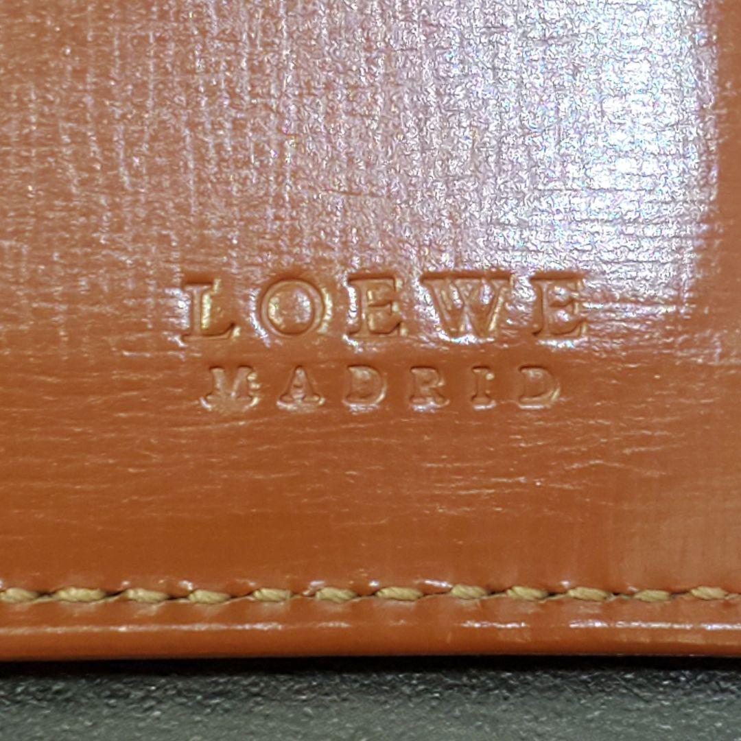 希少ヴィンテージ　ロエベ LOEWE オープン プレーンカードケース　名刺入れ