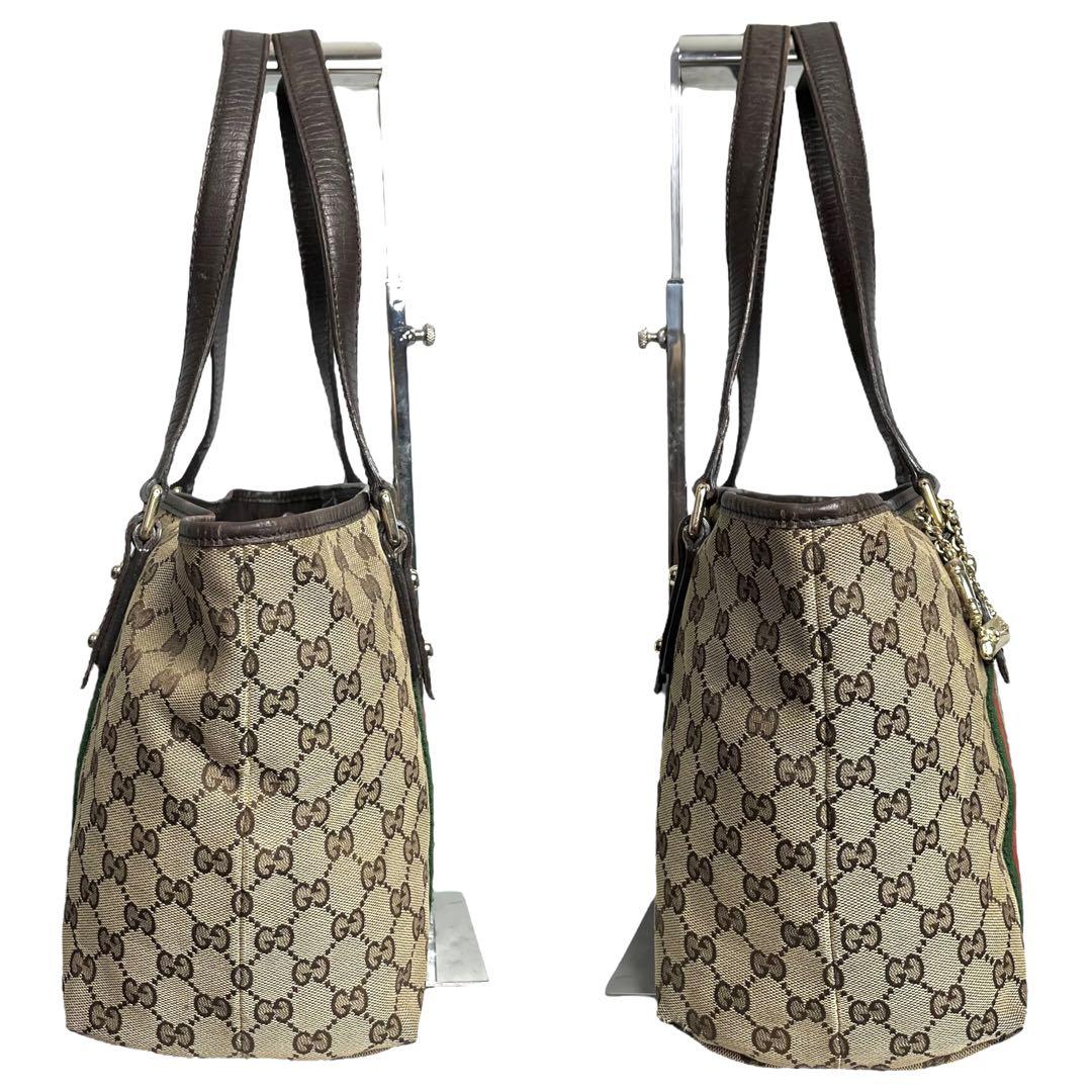 GUCCI✨グッチ トートバッグ シェリーライン チャーム付 GG