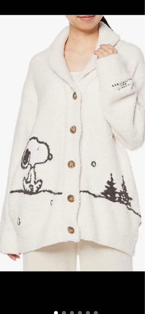 保存版】 ジェラートピケ スヌーピー ショールカーディガン ルーム