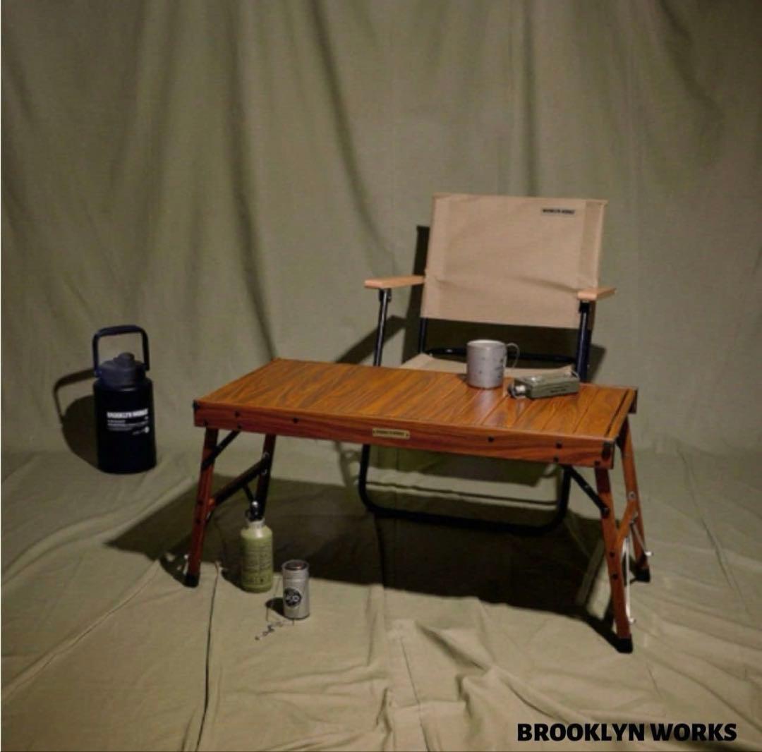 早い者勝ちの限定セール。 BROOKLYN WORKS 木製調 IGT規格 アウトドアテーブル目立った傷や汚れなし 送料無料、２０１４新作！ 