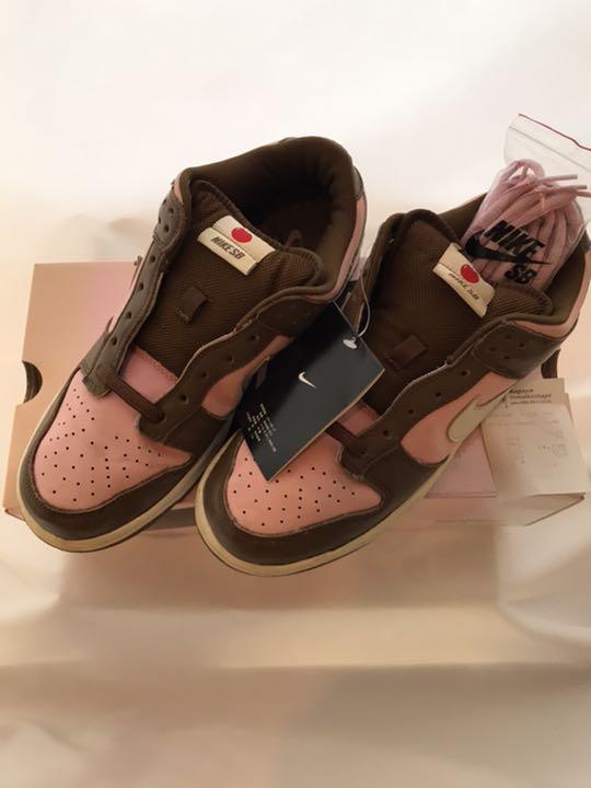 正規NIKE DUNK LOW PRO SB STUSSYCHERRY US10