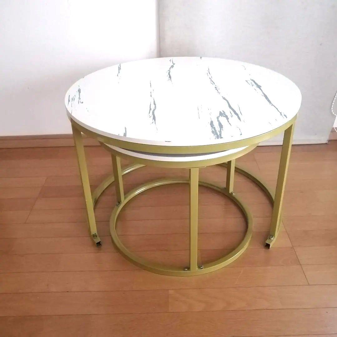 丸テーブル インテリア目立った傷や汚れなし