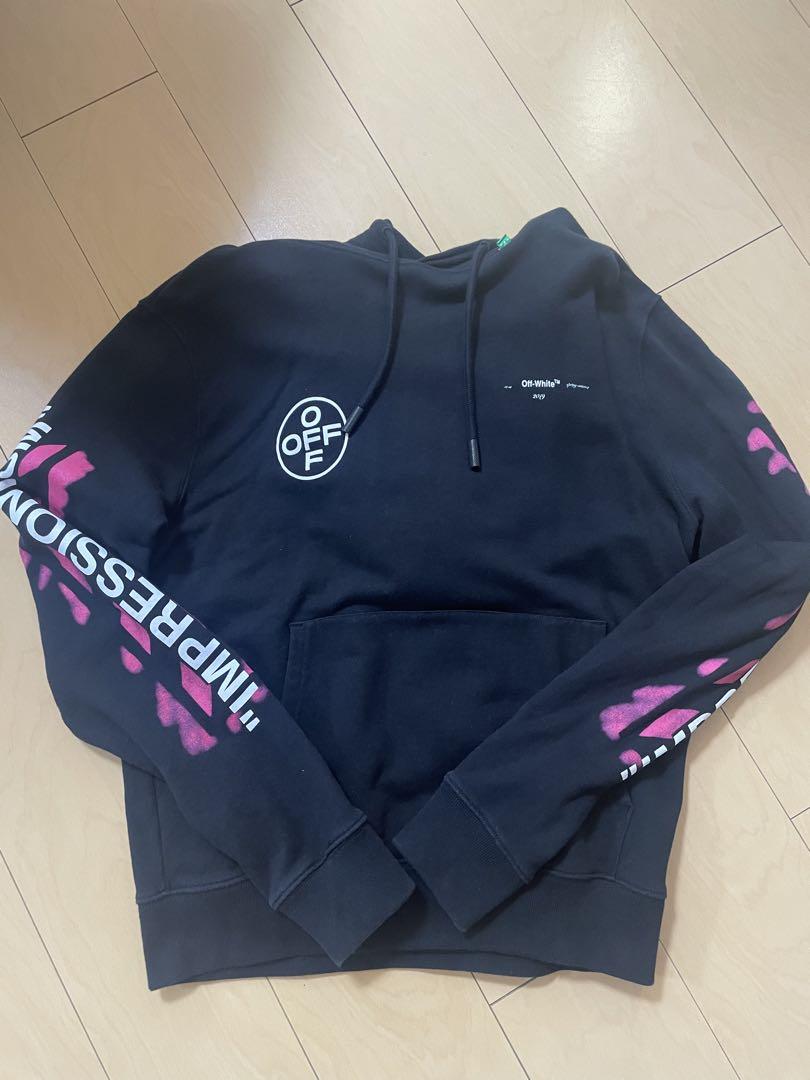 個性が光る♦Off-White♦デザインパーカー NEOS（KOKUYO） パーカー 「neos -addictive design-」ビッグ