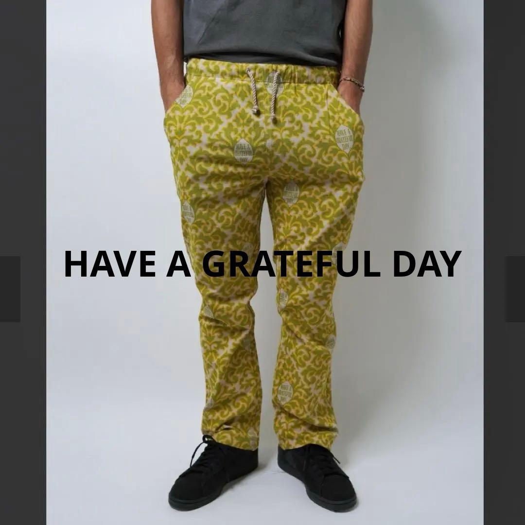 HAVE A GRATEFULDAY FLOWER CUT EASY PANTS