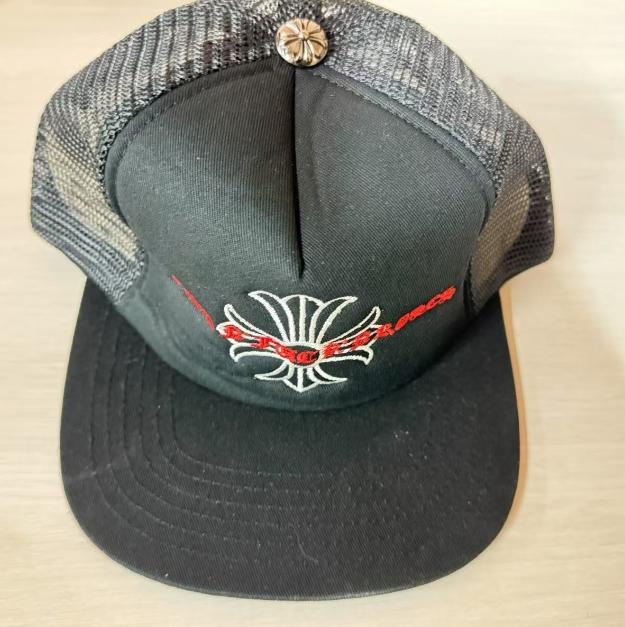 CHROME HEARTS ブラック メッシュキャップ