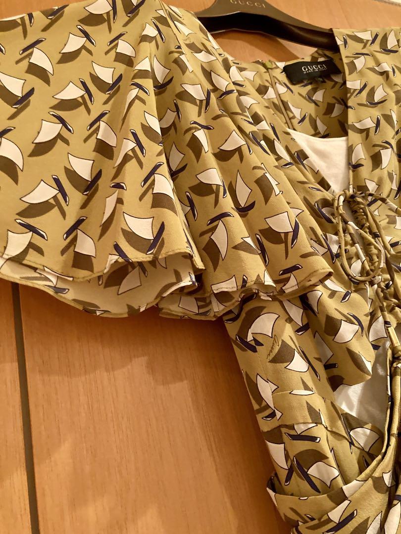 GUCCI シルクワンピース 半袖