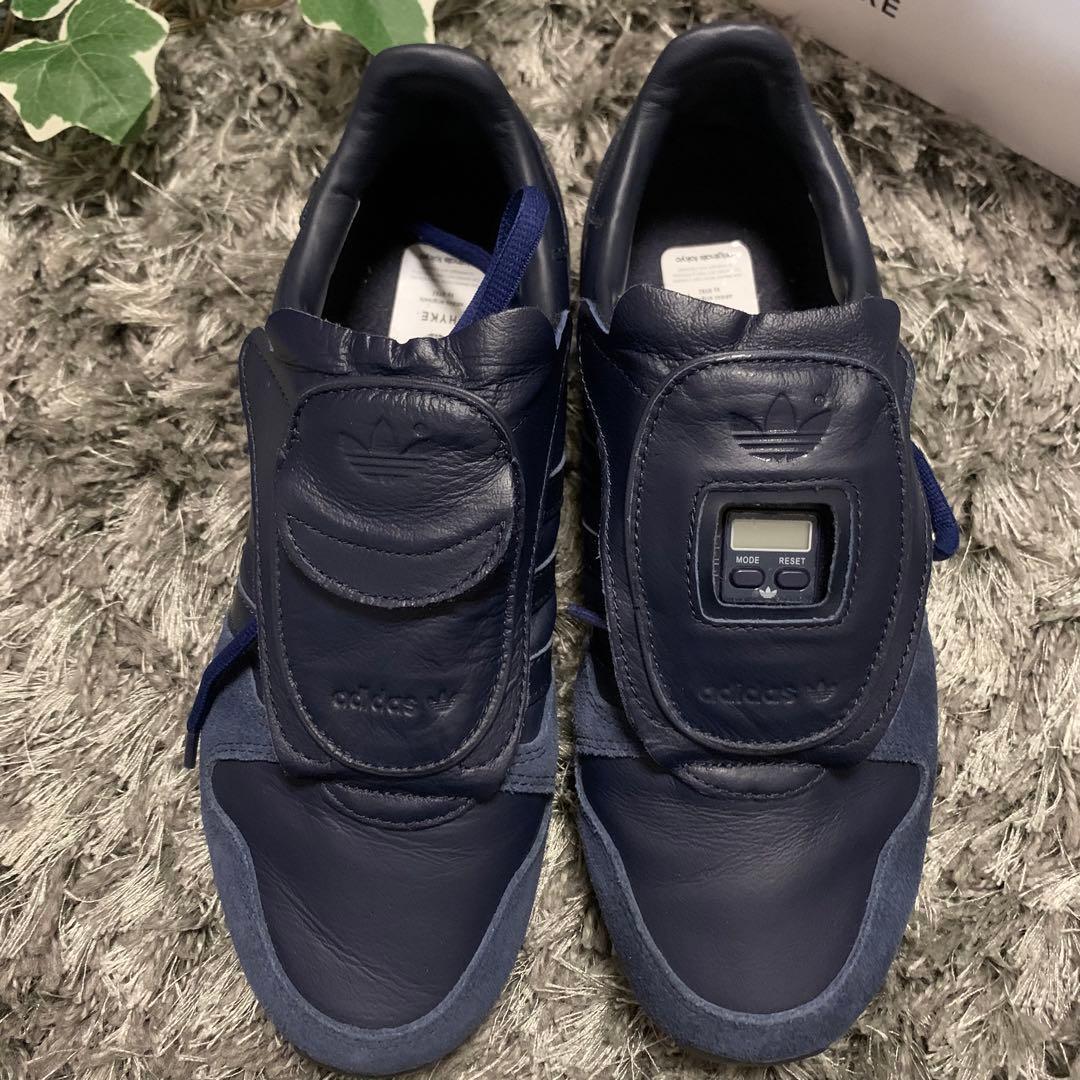 魅力の adidas アディダス ハイク コラボ サイズ24cm ネイビー 美品