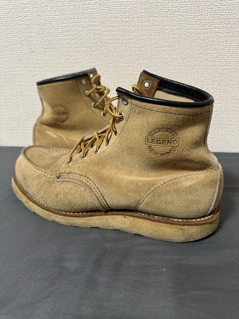 RED WING LEGEND ベージュ スエード ブーツ 犬タグ